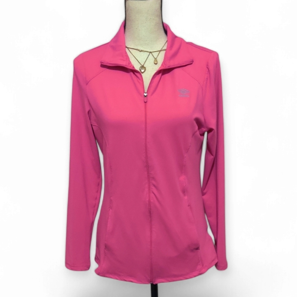Umbro Retro Hot Pink‎ Barbie Track Suit Zip Up Jacket Ladies Medium